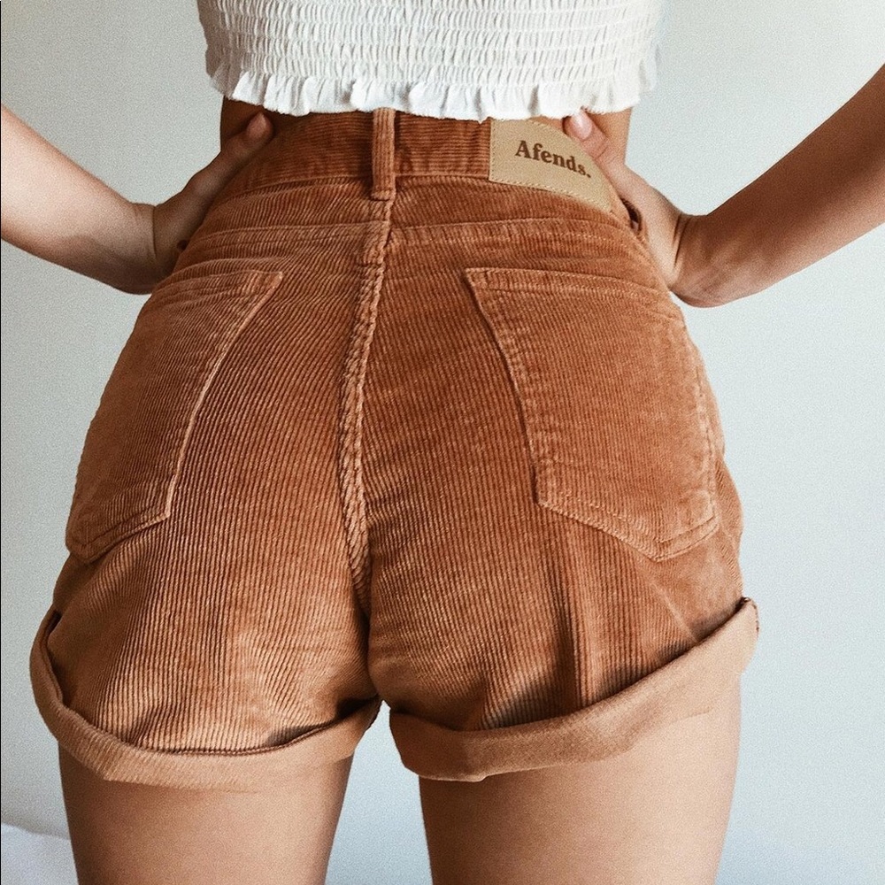 Afends Corduroy Shorts 70s Brown